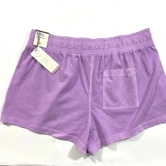 New Calia Weekend Shorts Size XL Lilac Fields High Rise Relaxed - Picture 4 of 7